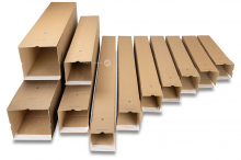 Quadratische Versandhülsen mit Klebestreifen QuattroStar | PIT Packaging.at | Briefumschlaegebestellen
