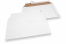 Versandtaschen aus Wellpappe Weiß - 245 x 345 mm | PIT Packaging.at | Briefumschlaegebestellen