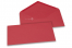 Farbige Kuverts  für Glückwunschkarten  - Rot, 110 x 220 mm | PIT Packaging.at | Briefumschlaegebestellen
