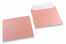 Kuverts in babyrosa mit Perlmutteffekt - 155 x 155 mm | PIT Packaging.at | Briefumschlaegebestellen