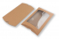 Geschenkverpackung Braun - 162 x 229 x 35 mm - mit Fenster 120 x 180 mm | PIT Packaging.at | Briefumschlaegebestellen