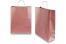 Tragetaschen aus Papier mit gedrehten Papierkordeln - rosa metallic, 320 x 120 x 410 mm, 100 Gramm | PIT Packaging.at | Briefumschlaegebestellen