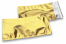 Goldene Metallic Folienkuverts - 114 x 229 mm | PIT Packaging.at | Briefumschlaegebestellen