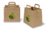 Tragetaschen aus Papier mit flachen Trageriemen - braun mit gedrucktes Beispiel | PIT Packaging.at | Briefumschlaegebestellen