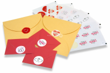 Liebe-Verschlusssiegel - verschiedene | PIT Packaging.at | Briefumschlaegebestellen