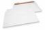 Versandtaschen aus Wellpappe Weiß - 320 x 485 mm | PIT Packaging.at | Briefumschlaegebestellen