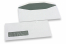 Fensterkuverts, Weiss, 114 x 229 mm (C5/6), Fenster links 30 x 100 mm, Fensterposition 15 mm von links und 20 mm von unten,  80 Gramm, gummiert | PIT Packaging.at | Briefumschlaegebestellen