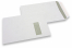 Fensterkuverts, Weiss, 229 x 324 mm (C4), Fenster rechts  40 x 110 mm, Fensterposition 20 mm von rechts und 60 mm von oben, 120 Gramm, gummiert  | PIT Packaging.at | Briefumschlaegebestellen