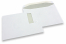 Fensterkuverts, Weiss, 229 x 324 mm (C4), Fenster links 40 x 110 mm, Fensterposition 20 mm von links und 60 mm von oben,  120 Gramm, gummiert an der Breitseite  | PIT Packaging.at | Briefumschlaegebestellen