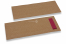 Bestecktasche Braun ohne Besteckschnitt + Bordeaux Papierserviette | PIT Packaging.at | Briefumschlaegebestellen