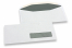 Fensterkuverts, Weiss, 114 x 229 mm (C5/6), Fenster rechts 30 x 100 mm, Fensterposition 15 mm von rechts und 20 mm von unten, 80 Gramm, gummiert | PIT Packaging.at | Briefumschlaegebestellen