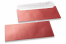 Rote Kuverts mit Perlmutteffekt - 110 x 220 mm | PIT Packaging.at | Briefumschlaegebestellen