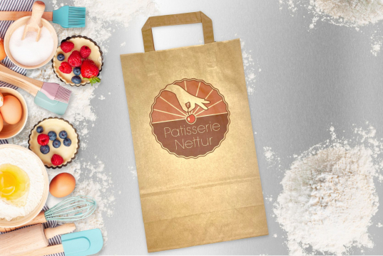  Tragetaschen aus Papier mit Flachhenkel | PIT Packaging.at | Briefumschlaegebestellen