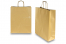 Tragetaschen aus Papier mit gedrehten Papierkordeln - gold, 320 x 120 x 410 mm, 100 Gramm | PIT Packaging.at | Briefumschlaegebestellen