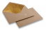 Kuverts aus Kraftpapier mit Innenfutter - 114 x 162 mm (C 6) Gold | PIT Packaging.at | Briefumschlaegebestellen