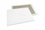 Papprückwandtaschen - 400 x 500 mm, 120 Gramm weiße Kraft-Vorderseite, 700 Gramm graue Duplex-Rückseite, ungummiert / kein Haftklebeverschluß | PIT Packaging.at | Briefumschlaegebestellen