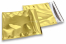 Goldene Metallic Folienkuverts - 165 x 165 mm | PIT Packaging.at | Briefumschlaegebestellen