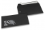 Schwarz, Fensterkuverts farbig, 110 x 220 mm (DL), Fenster links, Fensterformat 45 x 90 mm, Fensterposition 20 mm von links / 15 mm von unten, Haftklebeverschluss, 120 gr farbiges  | PIT Packaging.at | Briefumschlaegebestellen