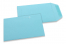 Farbigen Flachbeutel - Himmelblau, 85 x 125 mm | PIT Packaging.at | Briefumschlaegebestellen