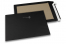 Papprückwandtaschen farbig - Schwarz, 229 x 324 mm | PIT Packaging.at | Briefumschlaegebestellen