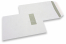 Fensterkuverts, Weiss, 229 x 324 mm (C4), Fenster links 40 x 110 mm, Fensterposition 20 mm von links und 60 mm von oben, 120 Gramm, gummiert  | PIT Packaging.at | Briefumschlaegebestellen