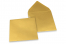 Farbige Kuverts für Glückwunschkarten - Gold metallic, 155 x 155 mm | PIT Packaging.at | Briefumschlaegebestellen
