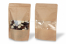Standbodenbeutel Kraft mit Fenster - Braun, 180 x 290 x 90 mm, 1000 ml | PIT Packaging.at | Briefumschlaegebestellen