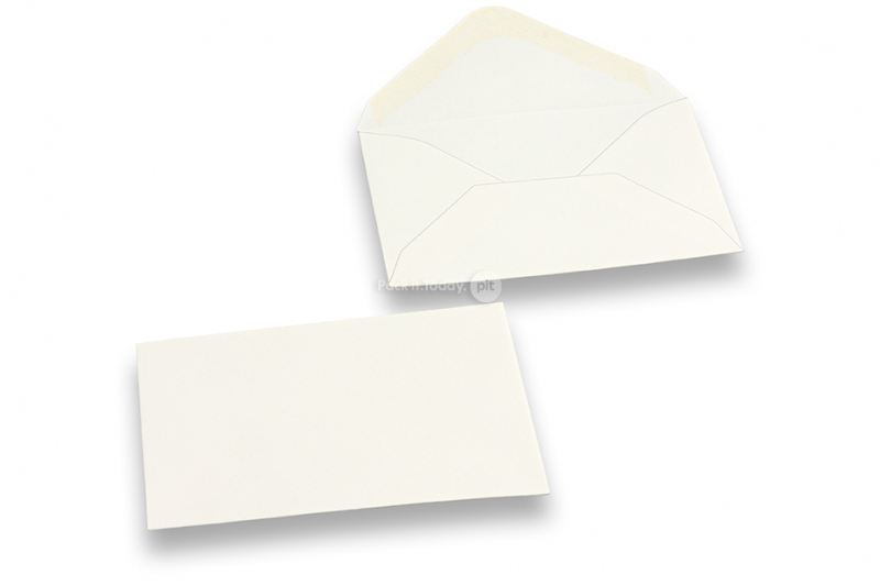Farbige Mini - Kuverts Creme