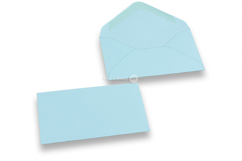 Farbige Mini - Kuverts Hellblau