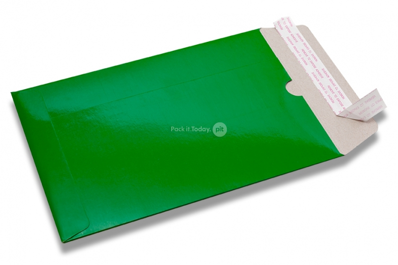 Grüne Versandtaschen glänzend