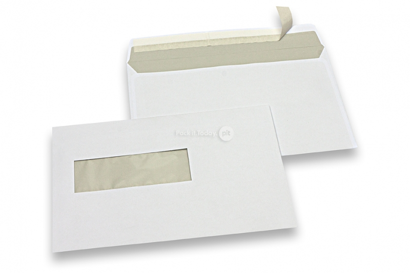 Laserdrucker Kuverts, 156 x 220 mm (EA5), Fenster links 40 x 110 mm, Fensterposition 20 mm von links und 66 mm von unten, Gewicht pro Stück ca. 6 Gr.
