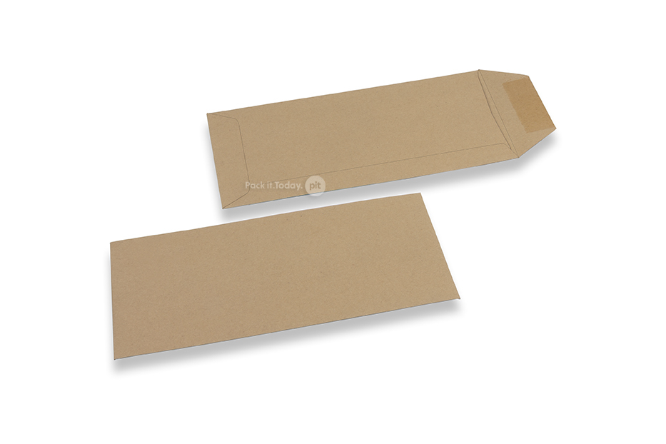 Recycelte Kuverts geschäftlich, 110 x 220 mm, EA 5/6, gummiert, 80 grs