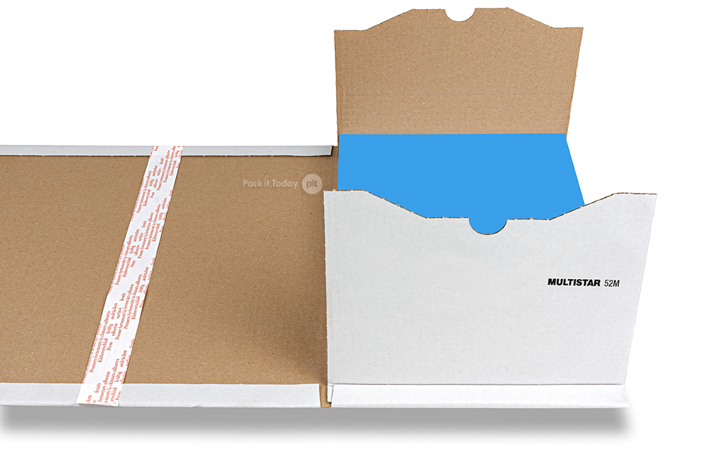 Buchverpackung - legen Sie das Buch in die Verpackung - Weiss