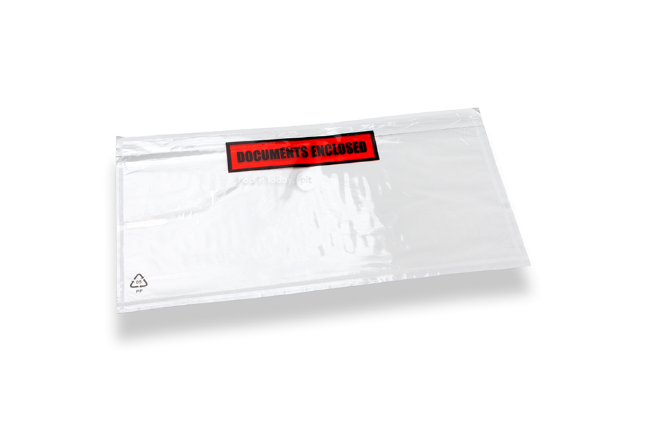 Lieferscheintaschen mit Aufdruck - DL, 122 x 225 mm