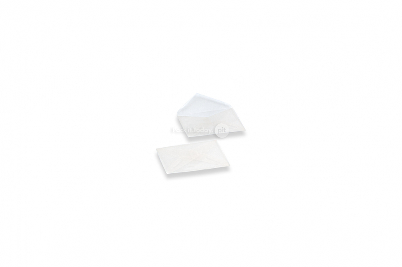 Weisse Transparente Kuverts - 62 x 98 mm