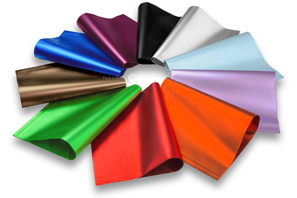 Folienkuverts matt metallic farbig