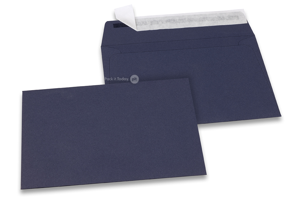 Farbige Kuverts Papier - Dunkelblau, 114 x 162 mm