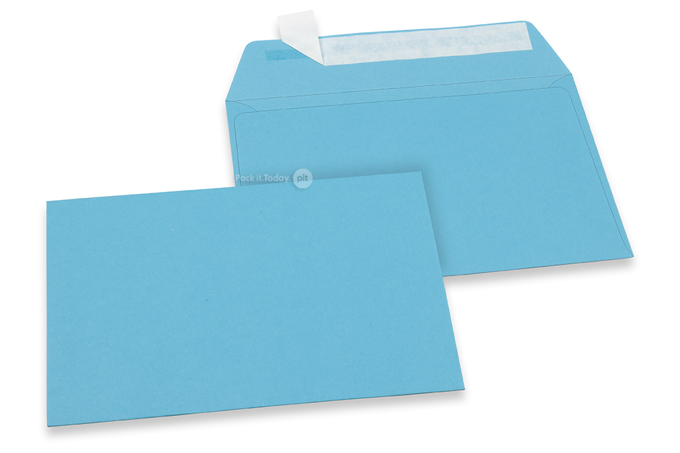 Farbige Kuverts Papier - Himmelblau, 114 x 162 mm