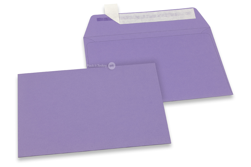 Farbige Kuverts Papier - Violett, 114 x 162 mm