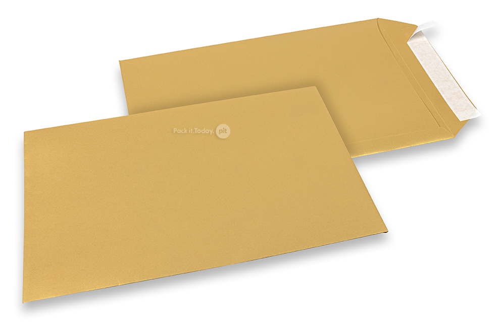 Farbige Kuverts Papier - Gold metallic, 229 x 324 mm