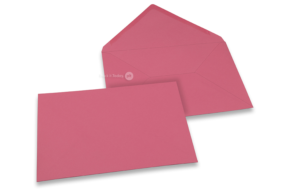 Farbige Kuverts  für Glückwunschkarten - Rosa, 162 x 229 mm