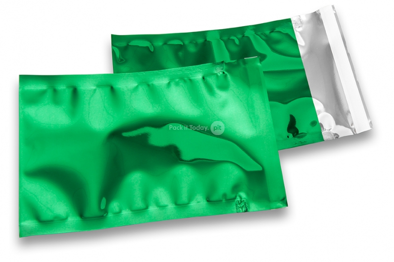 Grüne Metallic Folienkuverts - 114 x 162 mm