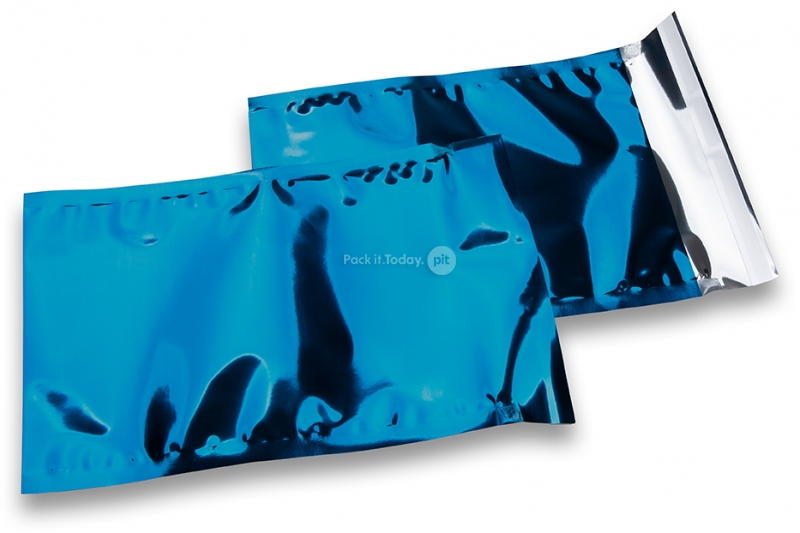 Blaue Metallic Folienkuverts - 162 x 229 mm