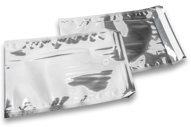 Silberne Metallic Folienkuverts - 162 x 229 mm