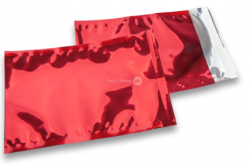  Rote Metallic Folienkuverts - 162 x 229 mm