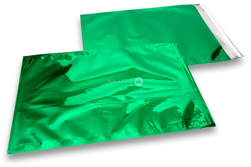 Grüne Metallic Folienkuverts - 229 x 324 mm
