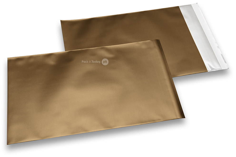 Goldene Folienkuverts matt metallic farbig - 180 x 250 mm