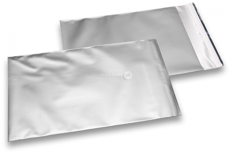 Silberne Folienkuverts matt metallic farbig - 180 x 250 mm