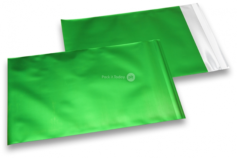 Grüne Folienkuverts matt metallic farbig - 230 x 320 mm