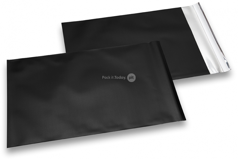 Schwarze Folienkuverts matt metallic farbig - 230 x 320 mm